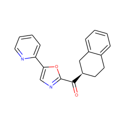 O=C(c1ncc(-c2ccccn2)o1)[C@@H]1CCc2ccccc2C1 ZINC000071329414