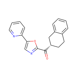 O=C(c1ncc(-c2ccccn2)o1)[C@H]1CCc2ccccc2C1 ZINC000071317615