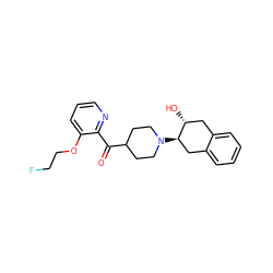 O=C(c1ncccc1OCCF)C1CCN([C@@H]2Cc3ccccc3C[C@H]2O)CC1 ZINC000096273565