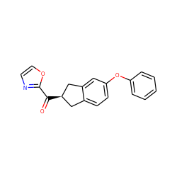 O=C(c1ncco1)[C@@H]1Cc2ccc(Oc3ccccc3)cc2C1 ZINC000071317220