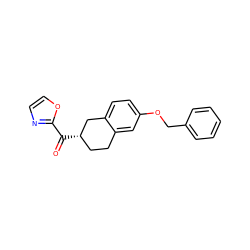 O=C(c1ncco1)[C@H]1CCc2cc(OCc3ccccc3)ccc2C1 ZINC000071329066