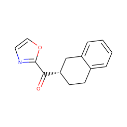 O=C(c1ncco1)[C@H]1CCc2ccccc2C1 ZINC000071329112