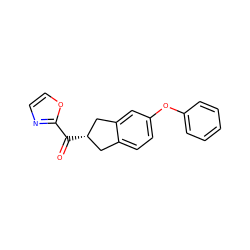 O=C(c1ncco1)[C@H]1Cc2ccc(Oc3ccccc3)cc2C1 ZINC000071315804