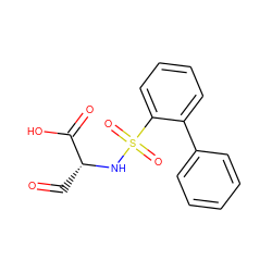 O=C[C@@H](NS(=O)(=O)c1ccccc1-c1ccccc1)C(=O)O ZINC000026670338