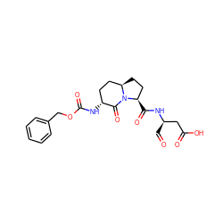 O=C[C@H](CC(=O)O)NC(=O)[C@@H]1CC[C@@H]2CC[C@@H](NC(=O)OCc3ccccc3)C(=O)N21 ZINC000027073145