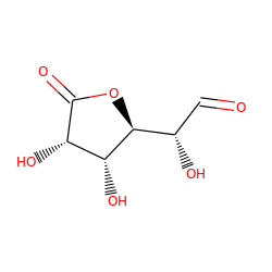 O=C[C@H](O)[C@@H]1OC(=O)[C@@H](O)[C@H]1O ZINC000011616542
