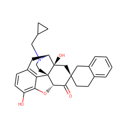 O=C1[C@@H]2Oc3c(O)ccc4c3[C@@]23CCN(CC2CC2)[C@@H](C4)[C@]3(O)C[C@@]12CCc1ccccc1C2 ZINC000100797340