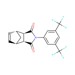 O=C1[C@H]2[C@H]3C=C[C@@H](C3)[C@H]2C(=O)N1c1cc(C(F)(F)F)cc(C(F)(F)F)c1 ZINC000101003507