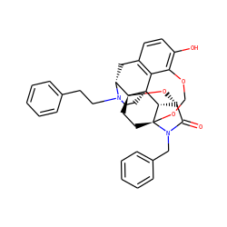 O=C1[C@H]2O[C@@]34CC[C@@]5(OCOc6c(O)ccc7c6[C@@]3(CCN(CCc3ccccc3)[C@@H]4C7)[C@H]25)N1Cc1ccccc1 ZINC000169341284