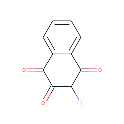 O=C1C(=O)C(I)C(=O)c2ccccc21 ZINC000238714600