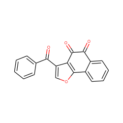 O=C1C(=O)c2c(C(=O)c3ccccc3)coc2-c2ccccc21 ZINC000002269677