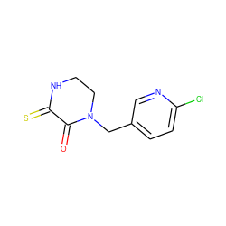 O=C1C(=S)NCCN1Cc1ccc(Cl)nc1 ZINC000103190404