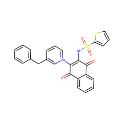 O=C1C(NS(=O)(=O)c2cccs2)=C([n+]2cccc(Cc3ccccc3)c2)C(=O)c2ccccc21 ZINC000095346064