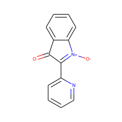 O=C1C(c2ccccn2)=[N+]([O-])c2ccccc21 ZINC000002573143