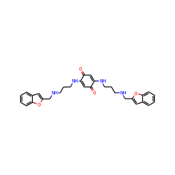 O=C1C=C(NCCCNCc2cc3ccccc3o2)C(=O)C=C1NCCCNCc1cc2ccccc2o1 ZINC000101412756