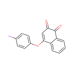 O=C1C=C(Oc2ccc(I)cc2)c2ccccc2C1=O ZINC001772614228