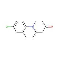 O=C1C=C2CCc3cc(Cl)ccc3N2CC1 ZINC000000022617