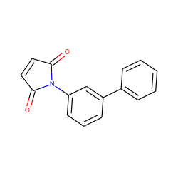 O=C1C=CC(=O)N1c1cccc(-c2ccccc2)c1 ZINC000000522492