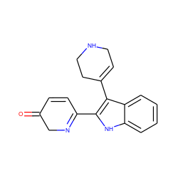 O=C1C=CC(c2[nH]c3ccccc3c2C2=CCNCC2)=NC1 ZINC000028765669