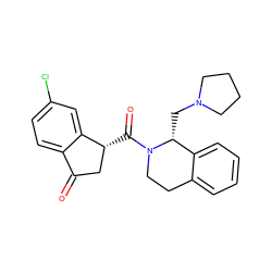 O=C1C[C@@H](C(=O)N2CCc3ccccc3[C@H]2CN2CCCC2)c2cc(Cl)ccc21 ZINC000144246909