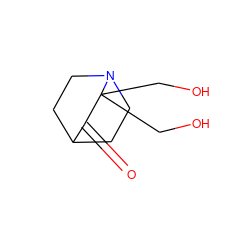 O=C1C2CCN(CC2)C1(CO)CO ZINC000055669662