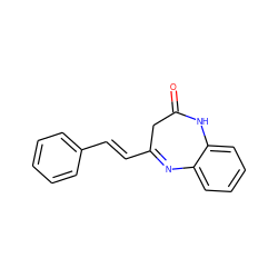 O=C1CC(/C=C/c2ccccc2)=Nc2ccccc2N1 ZINC000006257869