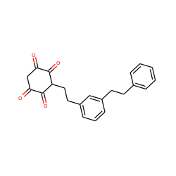 O=C1CC(=O)C(=O)C(CCc2cccc(CCc3ccccc3)c2)C1=O ZINC000014951902