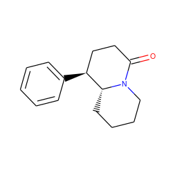 O=C1CC[C@H](c2ccccc2)[C@H]2CCCCN12 ZINC000028645399