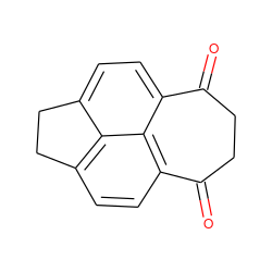 O=C1CCC(=O)c2ccc3c4c(ccc1c24)CC3 ZINC000001679113