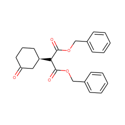 O=C1CCC[C@@H](C(C(=O)OCc2ccccc2)C(=O)OCc2ccccc2)C1 ZINC000003965609