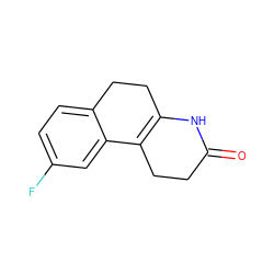 O=C1CCC2=C(CCc3ccc(F)cc32)N1 ZINC000013861368