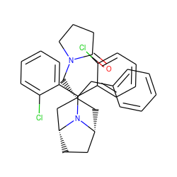 O=C1CCCN1C[C@]1(Cc2ccccc2)C[C@@H]2CC[C@H](C1)N2C(c1ccccc1Cl)c1ccccc1Cl ZINC000299820370