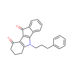 O=C1CCCc2c1c1c(n2CCCc2ccccc2)-c2ccccc2C1=O ZINC000073296000