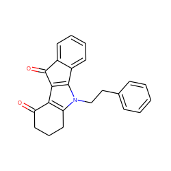 O=C1CCCc2c1c1c(n2CCc2ccccc2)-c2ccccc2C1=O ZINC000073295534