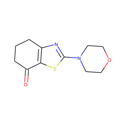 O=C1CCCc2nc(N3CCOCC3)sc21 ZINC000000274998