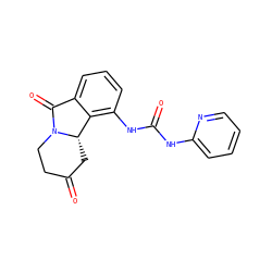 O=C1CCN2C(=O)c3cccc(NC(=O)Nc4ccccn4)c3[C@@H]2C1 ZINC000116943081