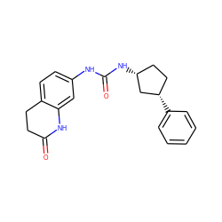 O=C1CCc2ccc(NC(=O)N[C@@H]3CC[C@H](c4ccccc4)C3)cc2N1 ZINC000169704854