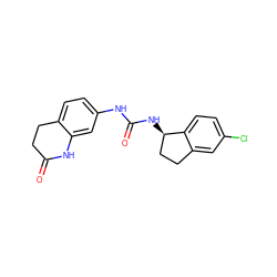 O=C1CCc2ccc(NC(=O)N[C@@H]3CCc4cc(Cl)ccc43)cc2N1 ZINC000145708848