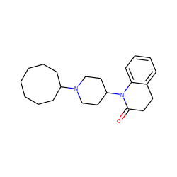 O=C1CCc2ccccc2N1C1CCN(C2CCCCCCC2)CC1 ZINC000096270676