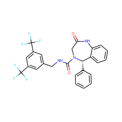 O=C1CN(C(=O)NCc2cc(C(F)(F)F)cc(C(F)(F)F)c2)[C@@H](c2ccccc2)c2ccccc2N1 ZINC000026165049