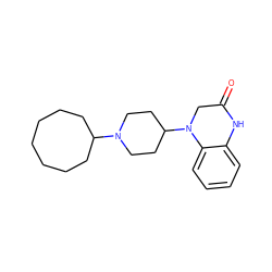 O=C1CN(C2CCN(C3CCCCCCC3)CC2)c2ccccc2N1 ZINC000114711850