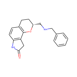 O=C1Cc2c(ccc3c2O[C@@H](CNCc2ccccc2)CC3)N1 ZINC000013586902