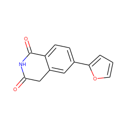 O=C1Cc2cc(-c3ccco3)ccc2C(=O)N1 ZINC000653708532