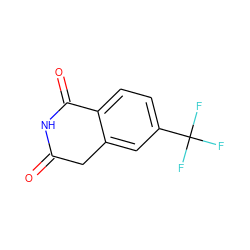 O=C1Cc2cc(C(F)(F)F)ccc2C(=O)N1 ZINC000036244071