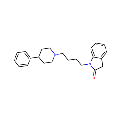 O=C1Cc2ccccc2N1CCCCN1CCC(c2ccccc2)CC1 ZINC000040951729