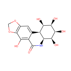 O=C1N[C@@H]2[C@H](O)[C@H](O)[C@H](O)[C@H](O)[C@@H]2c2cc3c(c(O)c21)OCO3 ZINC000103975506