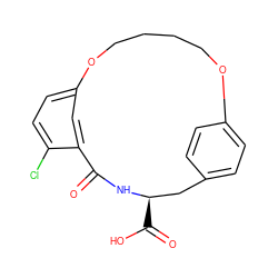 O=C1N[C@H](C(=O)O)Cc2ccc(cc2)OCCCCOc2ccc(Cl)c1c2 ZINC000103258324