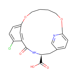 O=C1N[C@H](C(=O)O)Cc2ccc(nc2)OCCCCOc2ccc(Cl)c1c2 ZINC000103260917