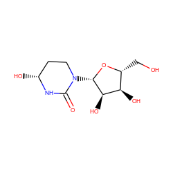 O=C1N[C@H](O)CCN1[C@@H]1O[C@H](CO)[C@@H](O)[C@H]1O ZINC000001703948