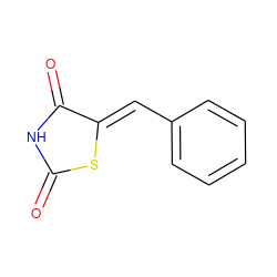 O=C1NC(=O)/C(=C/c2ccccc2)S1 ZINC000001042222